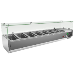 Redfox MCH 4150, 7 x GN 1/4 Vitrína chladicí pultová