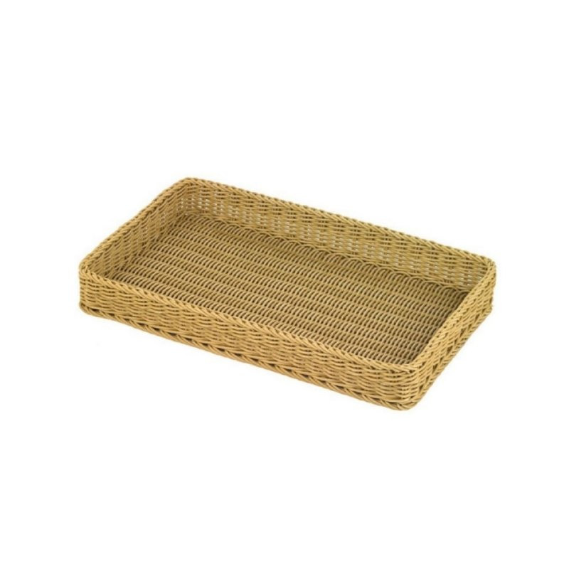 Košík polyratan GN 1/1 světlý