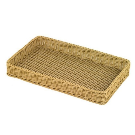 Košík polyratan GN 1/1 světlý