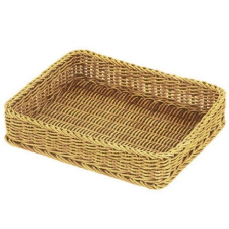 Košík polyratan GN 1/2 světlý