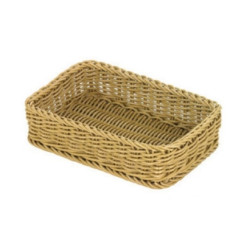 Košík polyratan GN 1/4 světlý