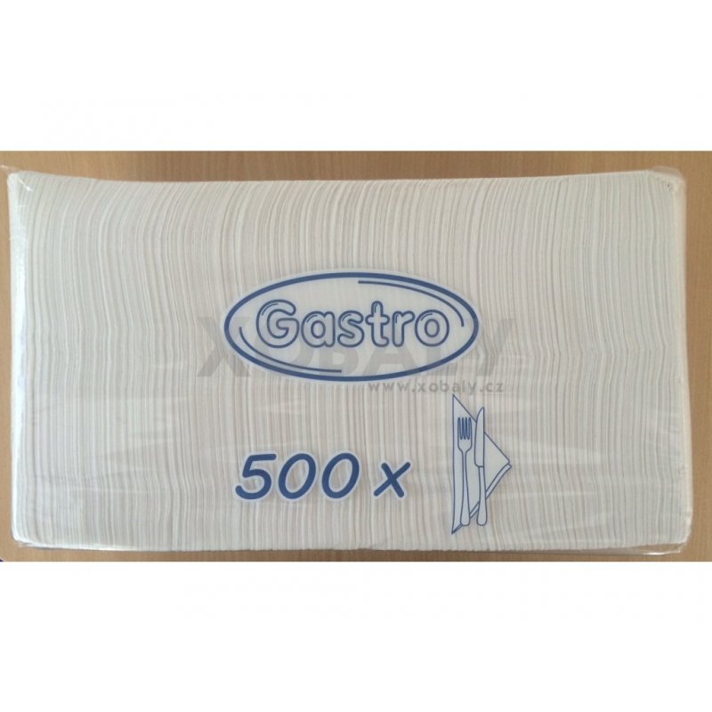 Ubrousky Gastro Bílé 500 KS 33*33