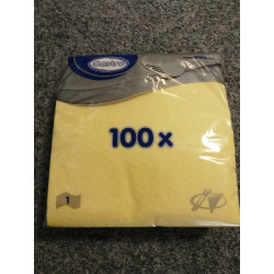 Ubrousky gastro 100 ks 1-vrstvé 33x33cm žlutý