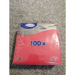 Ubrousky gastro 100 ks 1-vrstvé 33x33cm červený
