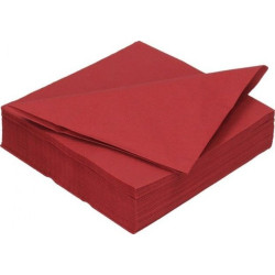 Ubrousek DUNI 33x33 cm, 2vrstvý (125ks) bordó