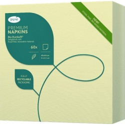 Ubrousek DUNISOFT 40x40 krémový ,  60ks