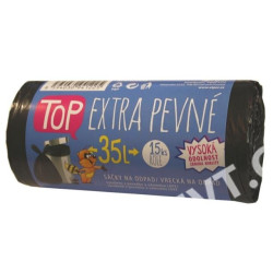 Sáčky do koše na tříděný odpad papír 35l/15ks černý TOP