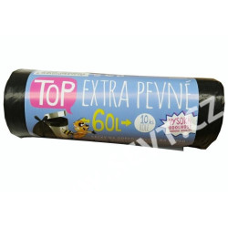 Sáčky do koše na tříděný odpad papír 60l/10ks černý TOP